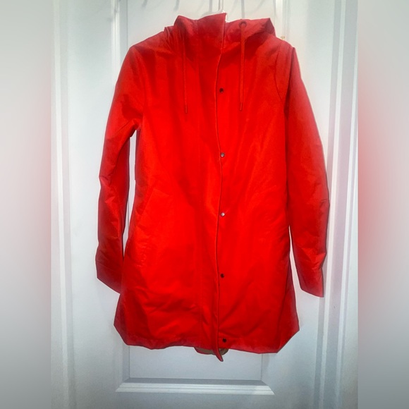 Athleta Jackets & Blazers - Athleta Forecast Rain Shell jacket in torch red
